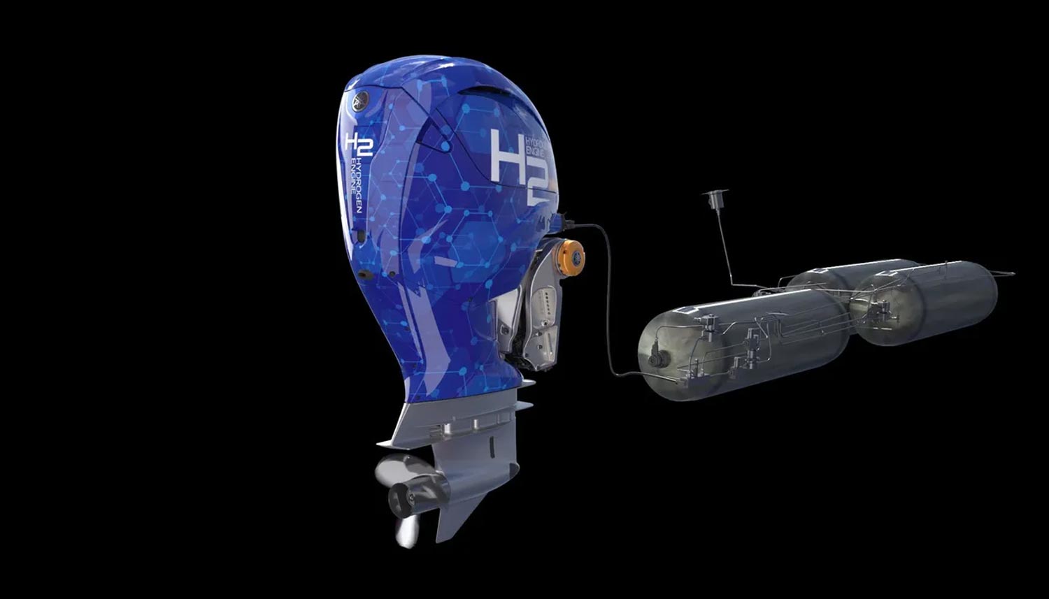 Yamaha - world's first hydrogen-powered outboard engine